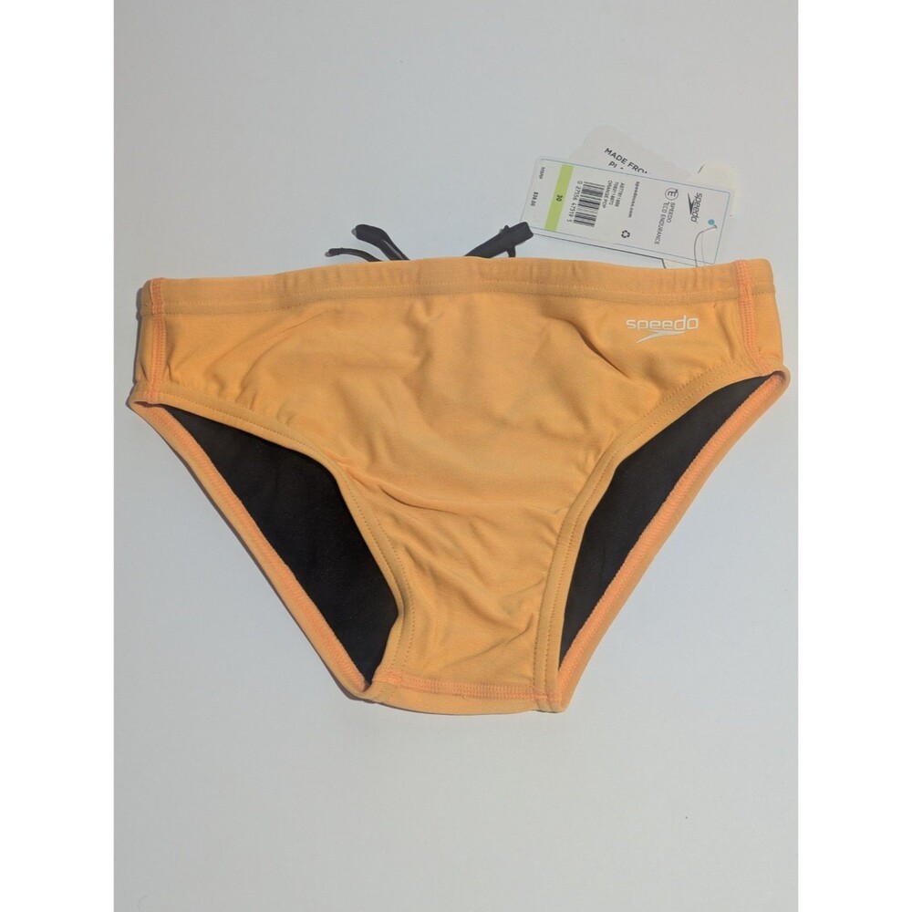 Speedo Eco Endurance Solid Orange Pop Swim‎ Brief Men's 28